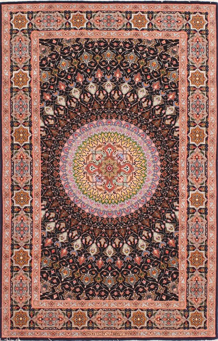Tabriz Beige Hand Knotted 34 X 52 Area Rug 254-29568 Image 0