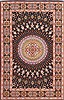Tabriz Beige Hand Knotted 34 X 52 Area Rug 254-29568 Thumb 0