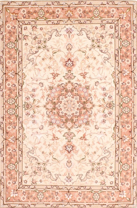 Tabriz Purple Hand Knotted 34 X 50 Area Rug 254-29570 Image 0