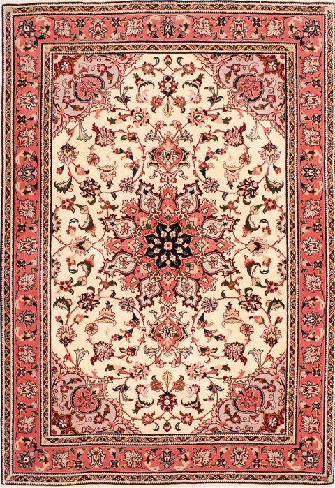 Tabriz Purple Hand Knotted 34 X 50 Area Rug 254-29573 Image 0