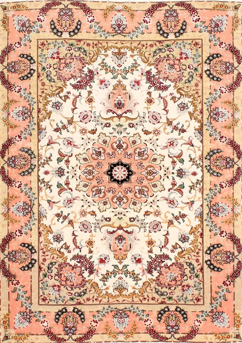 Tabriz Purple Hand Knotted 36 X 50  Area Rug 254-29576 Image 0
