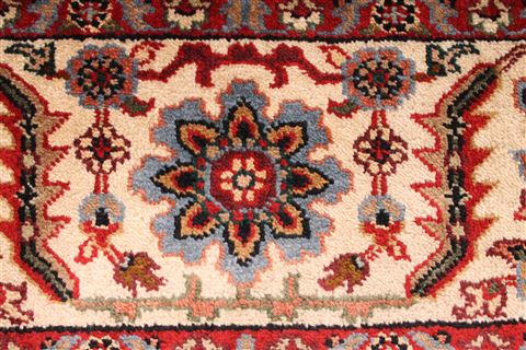 Kashmar Beige Hand Knotted 80 X 100 Area Rug 254-29578 Image 5