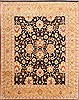 Agra Beige Hand Knotted 81 X 101  Area Rug 254-29580 Thumb 0