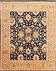 Agra Beige Hand Knotted 81 X 101 Area Rug 254-29580 Thumb 0