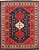 Shiraz Blue Hand Knotted 80 X 100 Area Rug 254-29582 Thumb 0