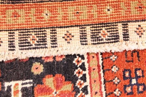 Shiraz Blue Hand Knotted 80 X 104 Area Rug 254-29583 Image 6