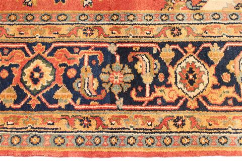 Heriz Beige Hand Knotted 91 X 120 Area Rug 254-29584 Image 4