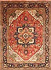 Heriz Beige Hand Knotted 91 X 120  Area Rug 254-29584 Thumb 0