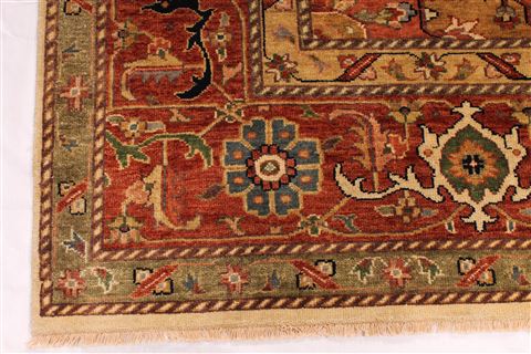 Serapi Beige Hand Knotted 99 X 1310 Area Rug 254-29585 Image 2