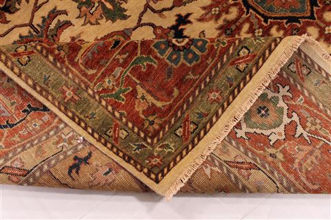 Serapi Beige Hand Knotted 99 X 1310 Area Rug 254-29585 Image 8