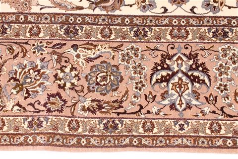 Isfahan Beige Hand Knotted 72 X 1010  Area Rug 254-29587 Image 4