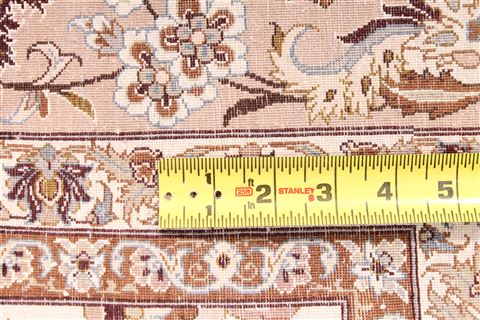 Isfahan Beige Hand Knotted 72 X 1010  Area Rug 254-29587 Image 7