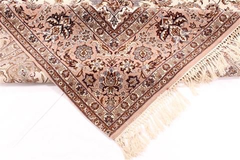 Isfahan Beige Hand Knotted 72 X 1010  Area Rug 254-29587 Image 8