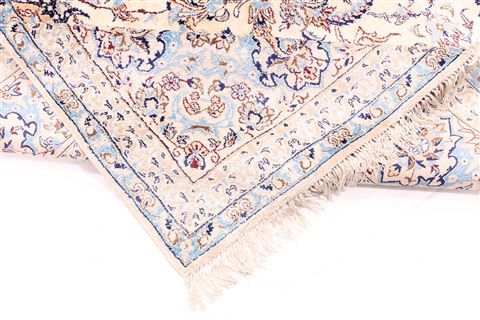 Nain Blue Hand Knotted 610 X 117 Area Rug 254-29588 Image 8