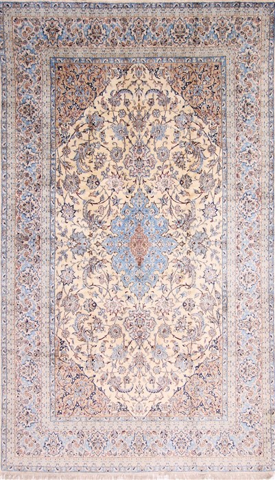 Nain Blue Hand Knotted 610 X 117 Area Rug 254-29588 Image 0