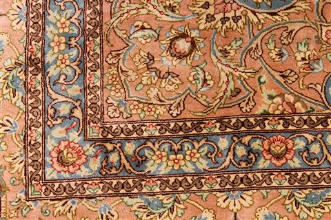 Qum Beige Hand Knotted 80 X 116 Area Rug 254-29590 Image 5