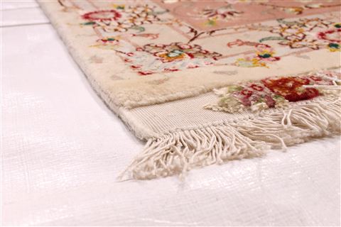 Tabriz Beige Hand Knotted 82 X 122 Area Rug 254-29592 Image 1