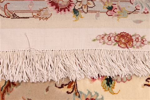 Tabriz Beige Hand Knotted 82 X 122 Area Rug 254-29592 Image 7