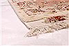 Tabriz Beige Hand Knotted 82 X 122  Area Rug 254-29592 Thumb 1