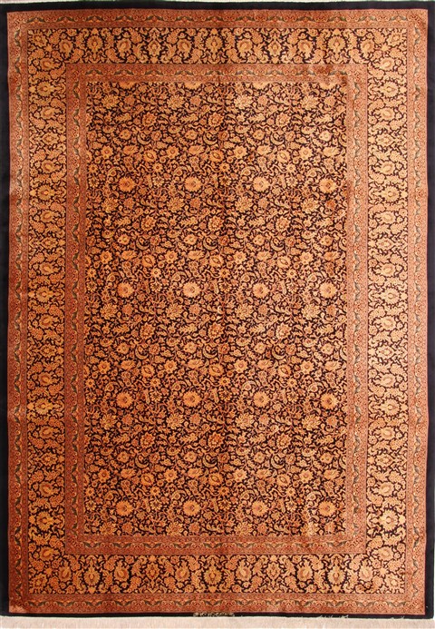 Qum Yellow Hand Knotted 80 X 116 Area Rug 254-29593 Image 0
