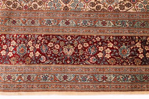 Hereke Beige Hand Knotted 88 X 116  Area Rug 254-29594 Image 4