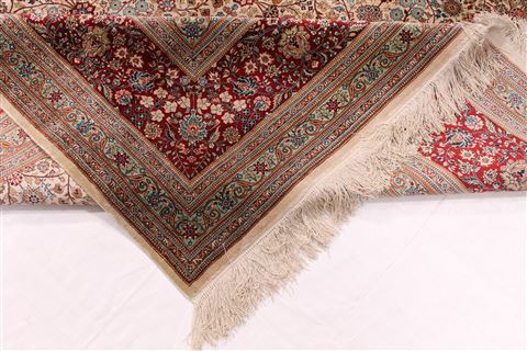 Hereke Beige Hand Knotted 88 X 116  Area Rug 254-29594 Image 8