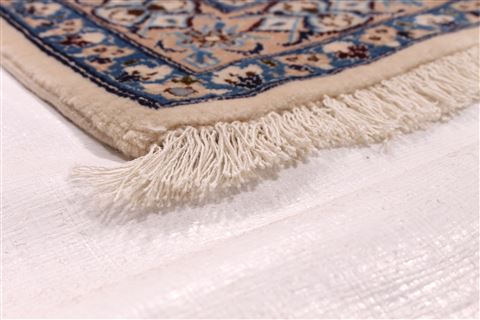 Nain Blue Hand Knotted 88 X 122 Area Rug 254-29596 Image 1