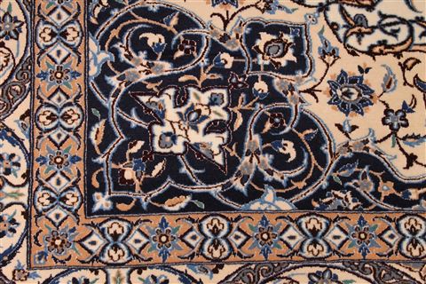 Nain Blue Hand Knotted 88 X 122 Area Rug 254-29596 Image 5