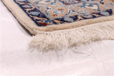 Nain Blue Hand Knotted 83 X 121 Area Rug 254-29598 Image 1