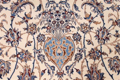 Nain Blue Hand Knotted 83 X 121 Area Rug 254-29598 Image 6