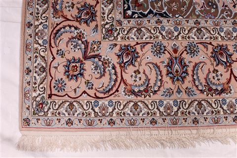 Isfahan Brown Hand Knotted 88 X 128 Area Rug 254-29599 Image 2