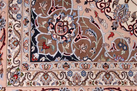 Isfahan Brown Hand Knotted 88 X 128 Area Rug 254-29599 Image 5