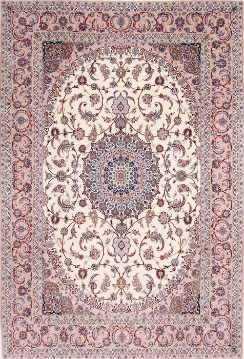Isfahan Brown Hand Knotted 88 X 128 Area Rug 254-29599 Image 0
