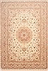 Tabriz Beige Hand Knotted 82 X 1110  Area Rug 254-29602 Thumb 0
