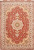 Tabriz Beige Hand Knotted 81 X 120  Area Rug 254-29603 Thumb 0