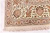 Tabriz Beige Hand Knotted 83 X 118 Area Rug 254-29604 Thumb 2