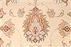 Tabriz Beige Hand Knotted 83 X 118  Area Rug 254-29604 Thumb 6