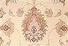 Tabriz Beige Hand Knotted 83 X 118 Area Rug 254-29604 Thumb 6