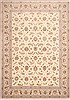 Tabriz Beige Hand Knotted 83 X 118 Area Rug 254-29604 Thumb 0