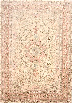 Tabriz Purple Hand Knotted 8'2" X 11'10"  Area Rug 254-29605