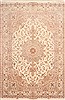 Tabriz Beige Hand Knotted 82 X 123  Area Rug 254-29607 Thumb 0