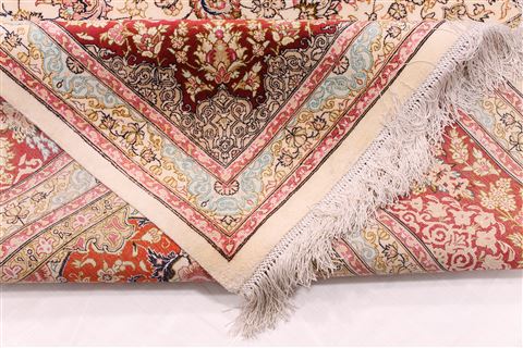 Qum Brown Hand Knotted 80 X 117 Area Rug 254-29608 Image 10