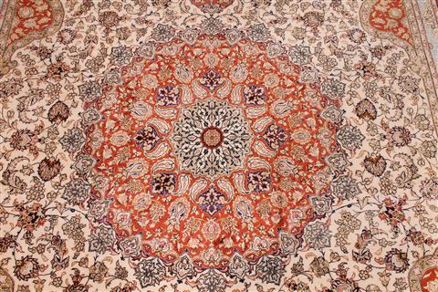 Qum Brown Hand Knotted 80 X 117 Area Rug 254-29608 Image 3