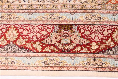 Qum Brown Hand Knotted 80 X 117 Area Rug 254-29608 Image 4