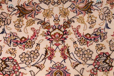 Qum Brown Hand Knotted 80 X 117 Area Rug 254-29608 Image 6