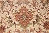 Tabriz Beige Hand Knotted 82 X 117  Area Rug 254-29609 Thumb 6