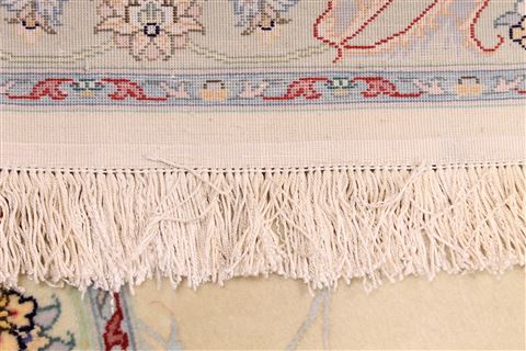 Tabriz Beige Hand Knotted 82 X 120 Area Rug 254-29612 Image 7