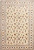 Tabriz Beige Hand Knotted 82 X 120 Area Rug 254-29612 Thumb 0