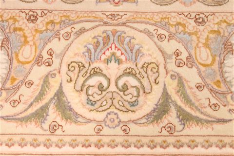 Tabriz Beige Hand Knotted 82 X 116  Area Rug 254-29613 Image 10
