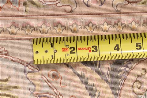 Tabriz Beige Hand Knotted 82 X 116  Area Rug 254-29613 Image 8